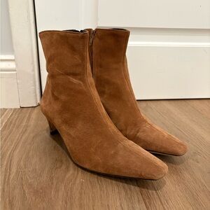STAUD Suede Heeled Boots